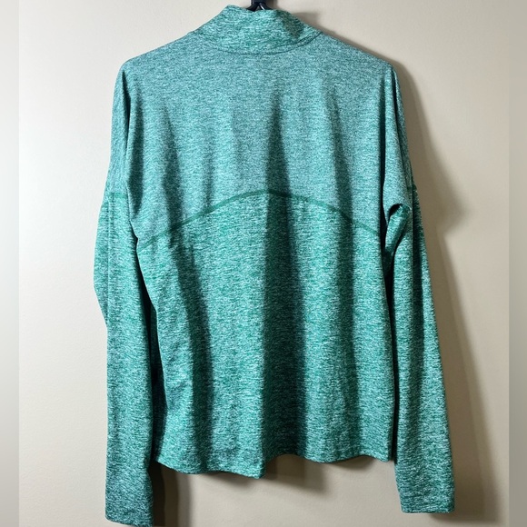 Nike Green Dri-Fit Running Lightweight 1/4 Zip Fitted Long Sleeve Size Small - Picture 4 of 8